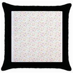Sprinkles Shawl Throw Pillow Case (Black)
