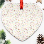 Sprinkles Shawl Heart Ornament (Two Sides)