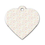 Sprinkles Shawl Dog Tag Heart (Two Sides)