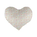 Sprinkles Shawl Standard 16  Premium Heart Shape Cushion 
