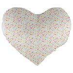 Sprinkles Shawl Large 19  Premium Heart Shape Cushion