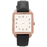 Sprinkles Shawl Rose Gold Leather Watch 