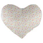 Sprinkles Shawl Large 19  Premium Flano Heart Shape Cushion