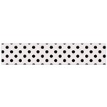 Polka Dots - Black on Pastel Pink Flano Scarf (Small)