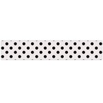 Polka Dots - Black on Pastel Pink Flano Scarf (Large)