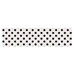 Polka Dots - Black on Pastel Pink Satin Scarf (Oblong)