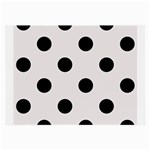 Polka Dots - Black on Pastel Pink Large Glasses Cloth (2 Sides)