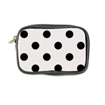 Polka Dots - Black on Pastel Pink Coin Purse