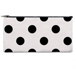 Polka Dots - Black on Pastel Pink Pencil Case