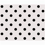 Polka Dots - Black on Pastel Pink Collage 8  x 10 