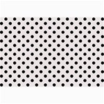 Polka Dots - Black on Pastel Pink Collage 12  x 18 