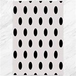 Polka Dots - Black on Pastel Pink Canvas 12  x 18 