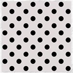 Polka Dots - Black on Pastel Pink Canvas 20  x 20 