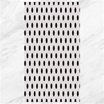 Polka Dots - Black on Pastel Pink Canvas 40  x 72 