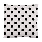 Polka Dots - Black on Pastel Pink Standard Cushion Case (One Side)