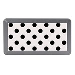 Polka Dots - Black on Pastel Pink Memory Card Reader (Mini)