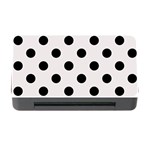Polka Dots - Black on Pastel Pink Memory Card Reader with CF