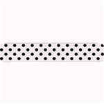 Polka Dots - Black on Pastel Pink Small Bar Mat