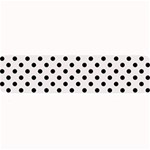 Polka Dots - Black on Pastel Pink Medium Bar Mat