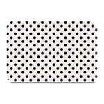 Polka Dots - Black on Pastel Pink Plate Mat
