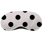 Polka Dots - Black on Pastel Pink Sleeping Mask