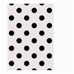 Polka Dots - Black on Pastel Pink Large Garden Flag (Two Sides)