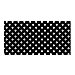 Polka Dots - Pastel Pink on Black Satin Wrap
