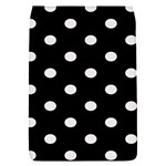 Polka Dots - Pastel Pink on Black Removable Flap Cover (S)