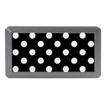Polka Dots - Pastel Pink on Black Memory Card Reader (Mini)