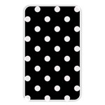 Polka Dots - Pastel Pink on Black Memory Card Reader (Rectangular)