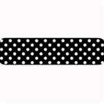 Polka Dots - Pastel Pink on Black Medium Bar Mat
