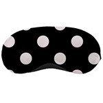Polka Dots - Pastel Pink on Black Sleeping Mask