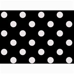 Polka Dots - Pastel Pink on Black 5  x 7  Photo Cards