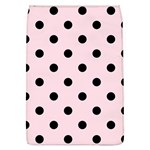 Polka Dots - Black on Piggy Pink Removable Flap Cover (L)
