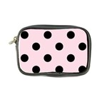Polka Dots - Black on Piggy Pink Coin Purse