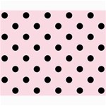 Polka Dots - Black on Piggy Pink Collage 8  x 10 