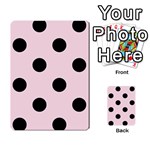 Polka Dots - Black on Piggy Pink Multi-purpose Cards (Rectangle)