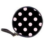 Polka Dots - Piggy Pink on Black Classic 20-CD Wallet