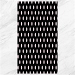 Polka Dots - Piggy Pink on Black Canvas 40  x 72 