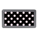 Polka Dots - Piggy Pink on Black Memory Card Reader (Mini)