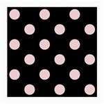 Polka Dots - Pale Pink on Black Medium Glasses Cloth