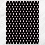 Polka Dots - Pale Pink on Black Canvas 36  x 48 