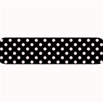 Polka Dots - Pale Pink on Black Medium Bar Mat