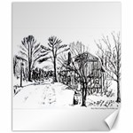 AH00293-1 Barn Near Corning By Ave Hurley Canvas 8  x 10 