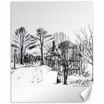 AH00293-1 Barn Near Corning By Ave Hurley Canvas 11  x 14 