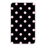 Polka Dots - Classic Rose Pink on Black Memory Card Reader (Rectangular)