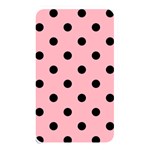 Polka Dots - Black on Light Pink Memory Card Reader (Rectangular)