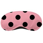 Polka Dots - Black on Light Pink Sleeping Mask