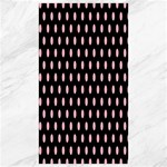 Polka Dots - Light Pink on Black Canvas 40  x 72 