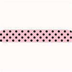 Polka Dots - Black on Pink Small Bar Mat